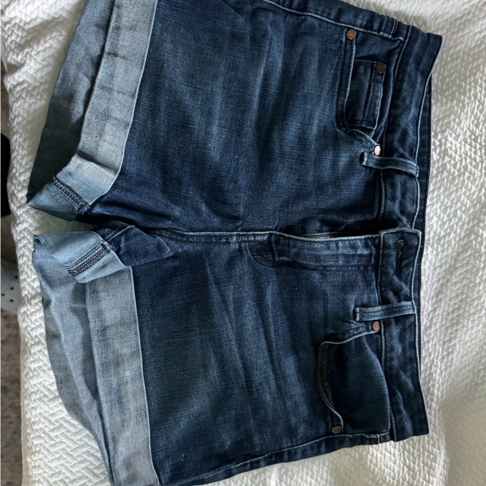 Level 99 Dark Blue Jean Shorts